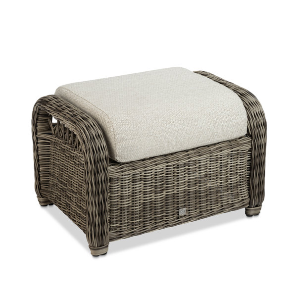 CO9 Design Julia Upholstered Outdoor Ottoman with Sunbrella® Cushion ...